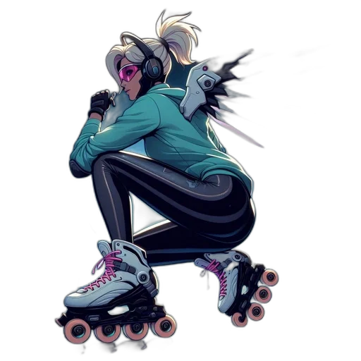 jacket, concept art, vaporwave, cyberpunk transparent PNG cut-out