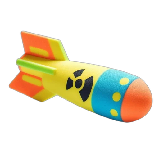 weapon, 3d render, vividly, colored transparent PNG cut-out
