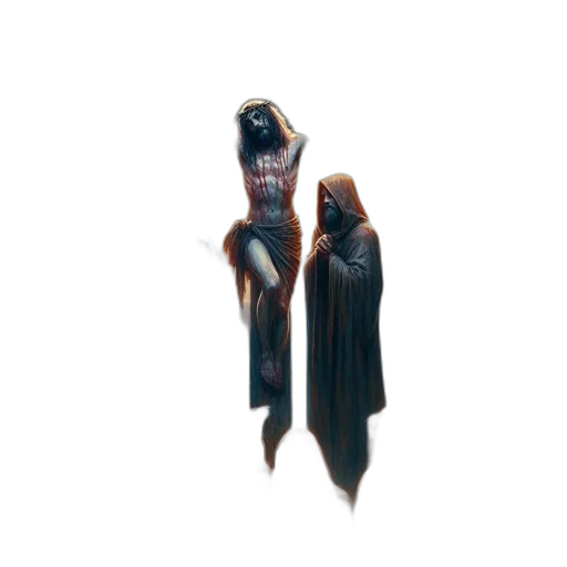 staff, creature, weapon, dress transparent PNG cut-out