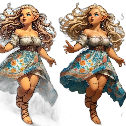 dress, concept art, fantasy art, 3d render transparent PNG cut-out