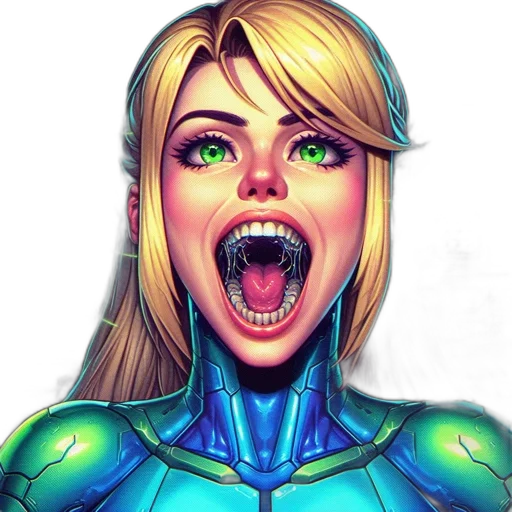 face, robot, comic book art, concept art transparent PNG cut-out