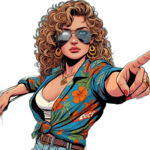 jacket, comic book art, cartoon, photorealistic transparent PNG cut-out