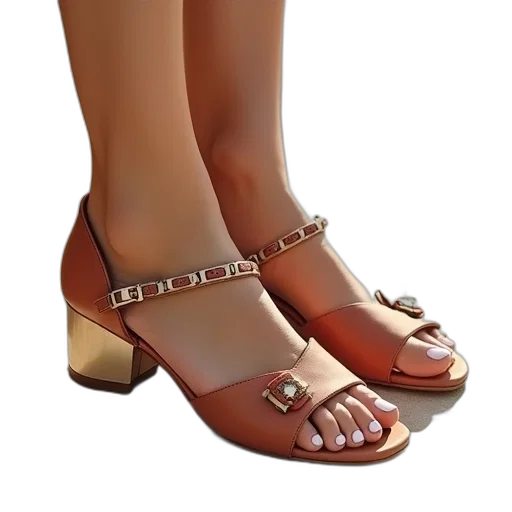 shoes, jewelry, 3d render, photorealistic transparent PNG cut-out