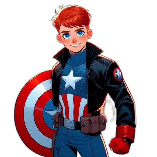 jacket, staff, comic book art, cartoon transparent PNG cut-out