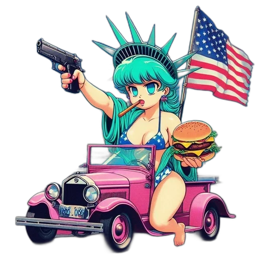 car, weapon, food, robot transparent PNG cut-out