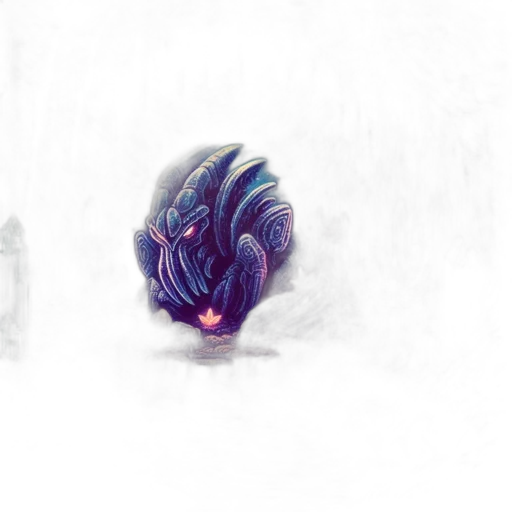 creature, mask, hair, dragon transparent PNG cut-out