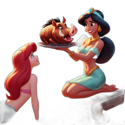 crown, food, concept art, 3d render transparent PNG cut-out