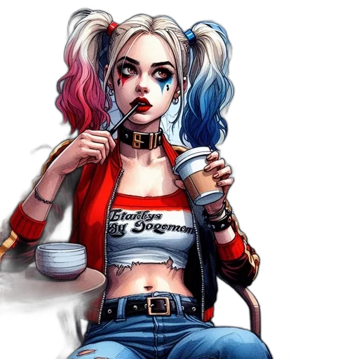 comic book art, concept art, cartoon, cyberpunk transparent PNG cut-out