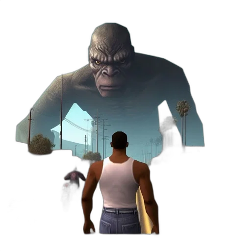 creature, animal, mask, jacket transparent PNG cut-out
