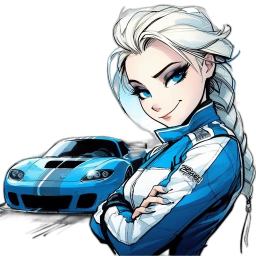 car, dragon, staff, face transparent PNG cut-out