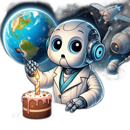 robot, concept art, pixel art, cartoon transparent PNG cut-out