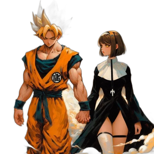 concept art, fantasy art, comic book art, anime transparent PNG cut-out
