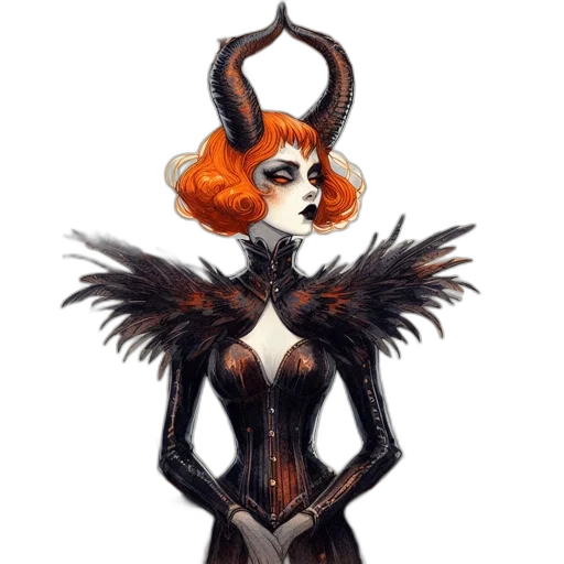 dress, fantasy art, concept art, comic book art transparent PNG cut-out