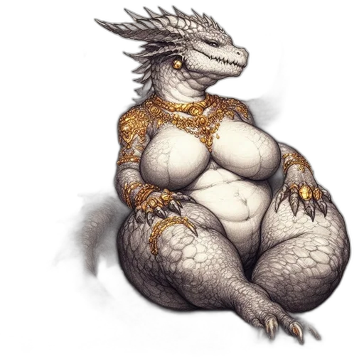 dragon, creature, animal, jewelry transparent PNG cut-out