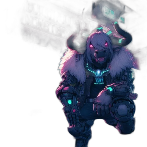 robot, weapon, creature, staff transparent PNG cut-out