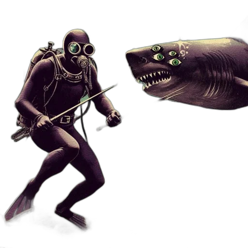 creature, weapon, mask, staff transparent PNG cut-out