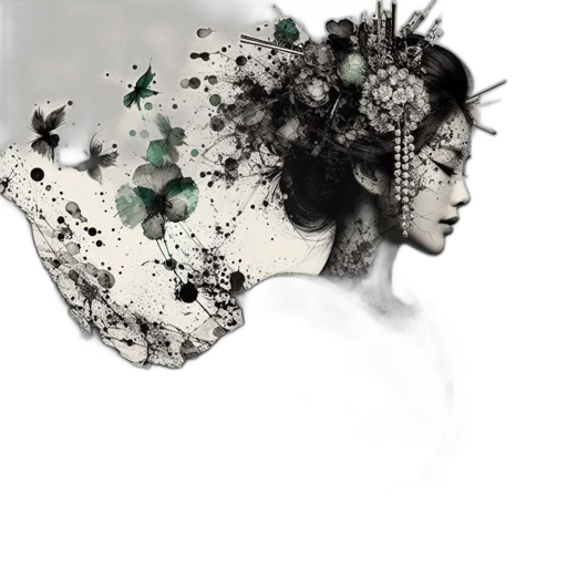 crown, mask, flower, face transparent PNG cut-out