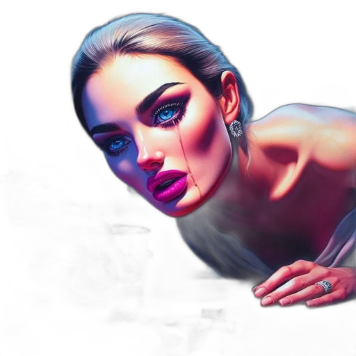 face, jewelry, photorealistic, concept art transparent PNG cut-out