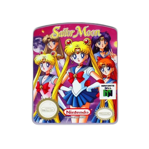 nintendo, cartridge, sailor, moon transparent PNG cut-out