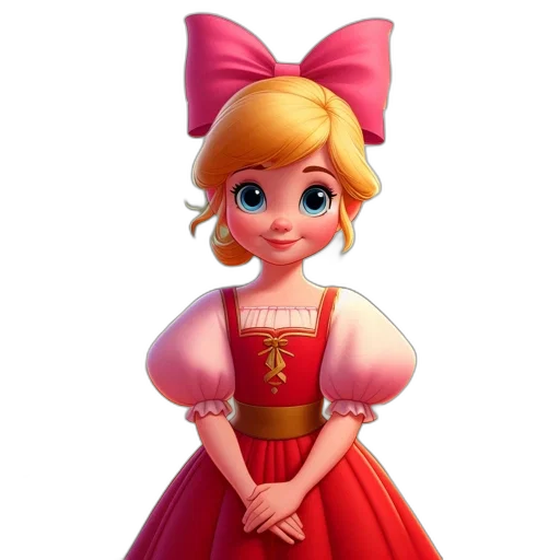 dress, face, crown, staff transparent PNG cut-out