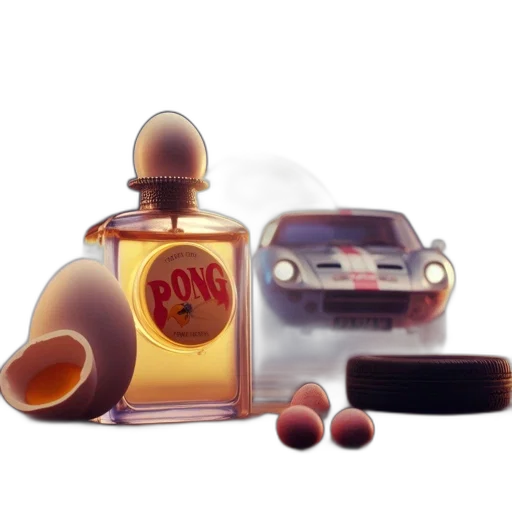 bottle, car, concept art, 3d render transparent PNG cut-out