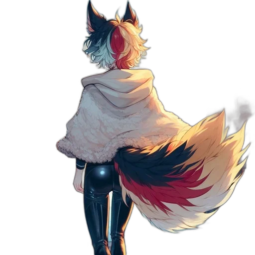 jacket, staff, mask, animal transparent PNG cut-out