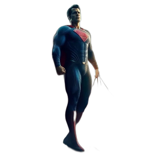 3d render, concept art, comic book art, superhero transparent PNG cut-out