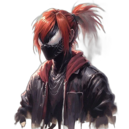 mask, jacket, face, robot transparent PNG cut-out