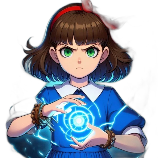 staff, weapon, dress, crown transparent PNG cut-out