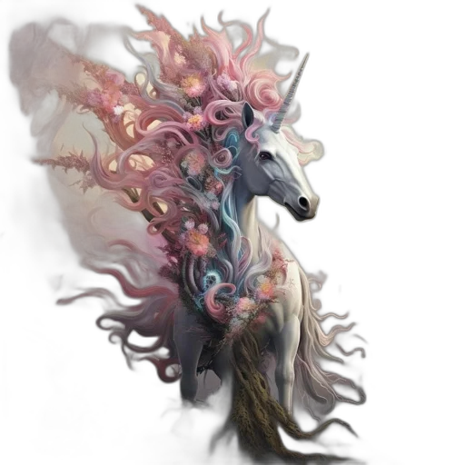 creature, dragon, hair, mask transparent PNG cut-out