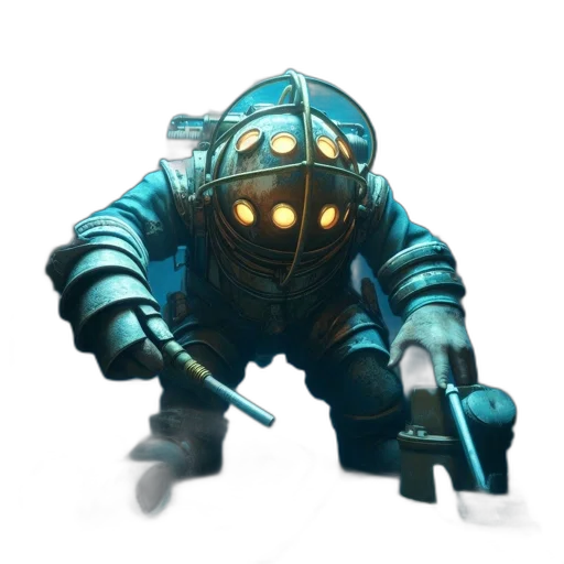 robot, staff, weapon, creature transparent PNG cut-out
