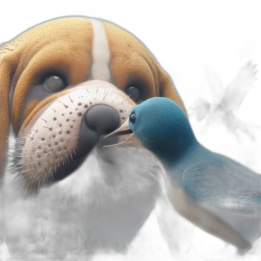 animal, photorealistic, 3d render, concept art transparent PNG cut-out