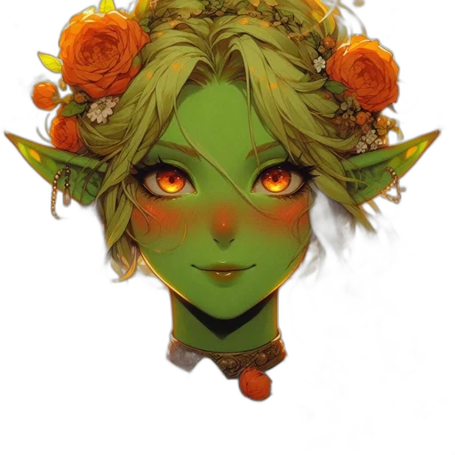 mask, face, crown, flower transparent PNG cut-out