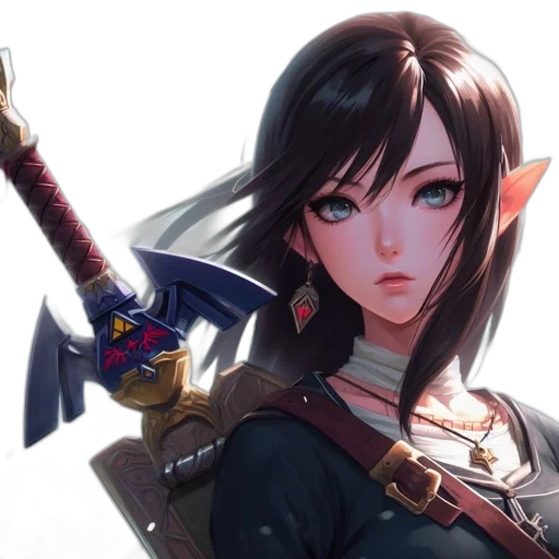 sword, weapon, staff, fantasy art transparent PNG cut-out