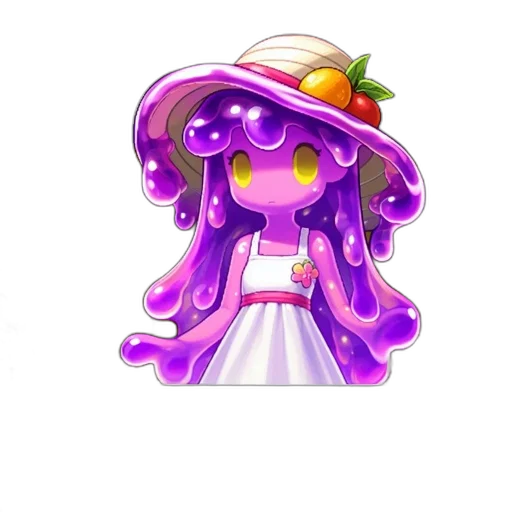 hat, staff, dress, creature transparent PNG cut-out