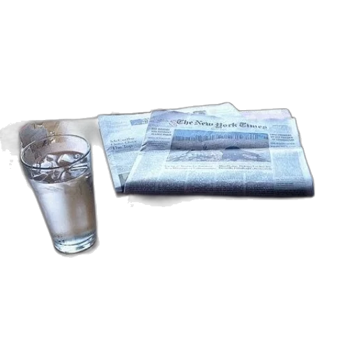 plate, food, newspaper, table transparent PNG cut-out