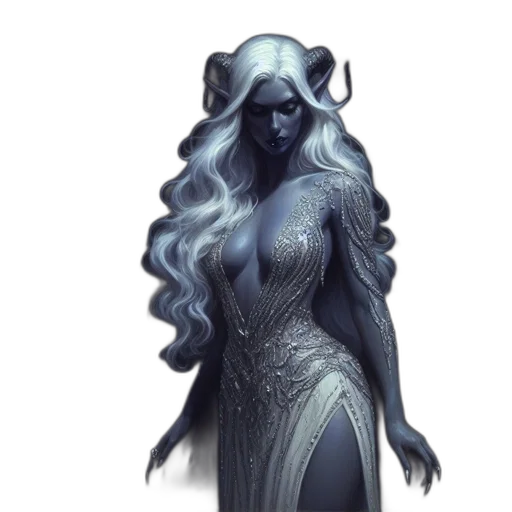 dress, fantasy art, concept art, comic book art transparent PNG cut-out