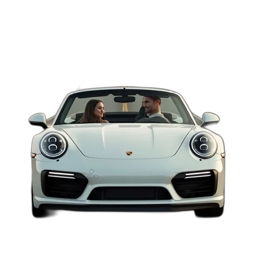 car, photorealistic, 3d render, person transparent PNG cut-out