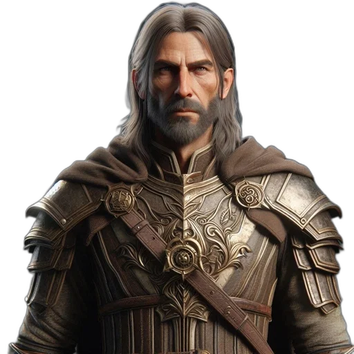 face, sword, staff, fantasy art transparent PNG cut-out