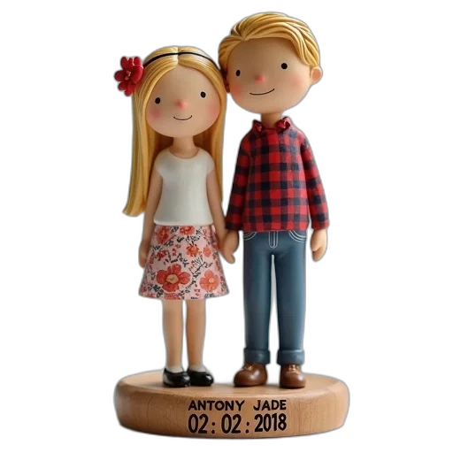3d render, ceramic, figurine, man transparent PNG cut-out