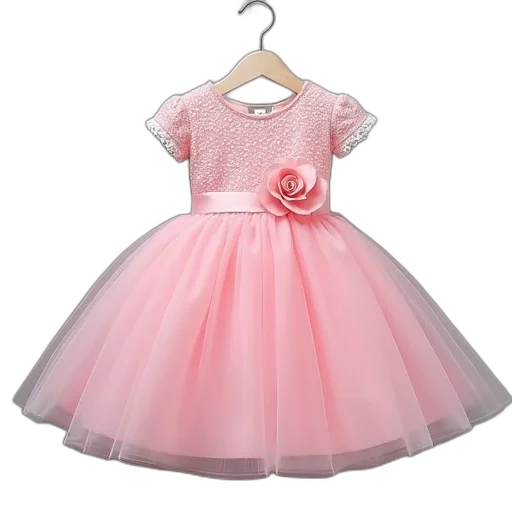 dress, 3d render, fashion, infant transparent PNG cut-out