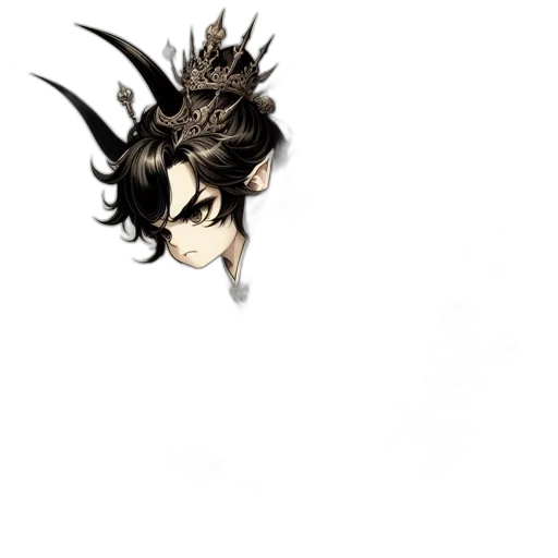 mask, crown, dragon, staff transparent PNG cut-out