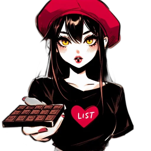 staff, hat, food, anime transparent PNG cut-out