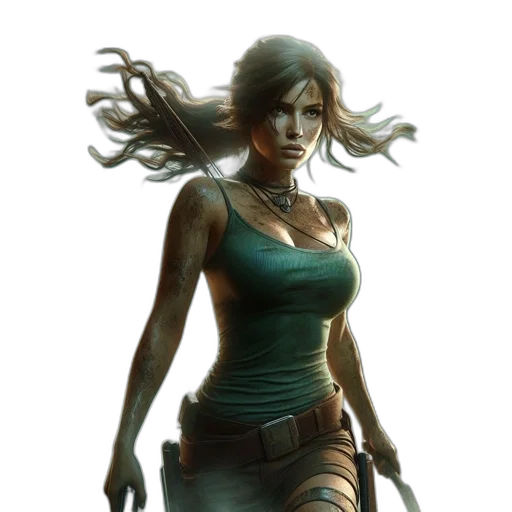 concept art, fantasy art, comic book art, cyberpunk transparent PNG cut-out