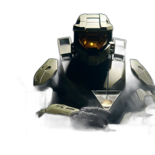 robot, weapon, concept art, 3d render transparent PNG cut-out