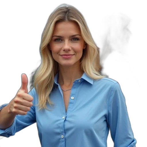 staff, jacket, face, photorealistic transparent PNG cut-out