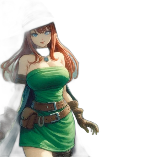 dress, weapon, sword, fantasy art transparent PNG cut-out