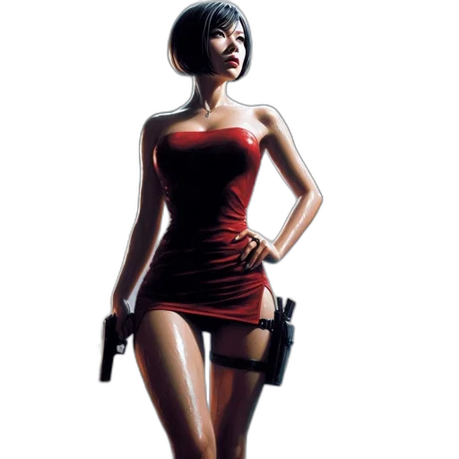 weapon, dress, concept art, comic book art transparent PNG cut-out