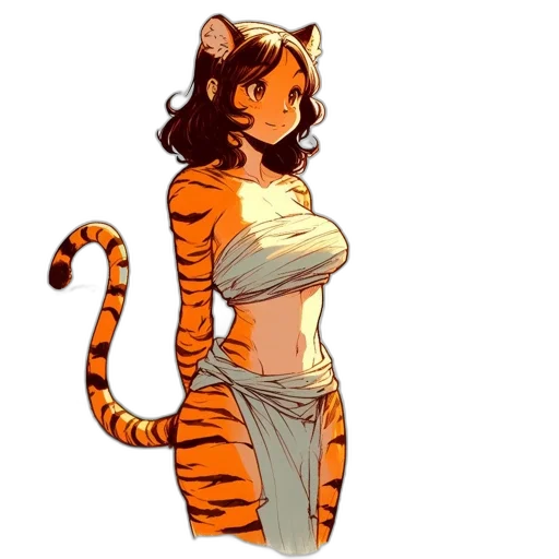 animal, dress, comic book art, pixel art transparent PNG cut-out