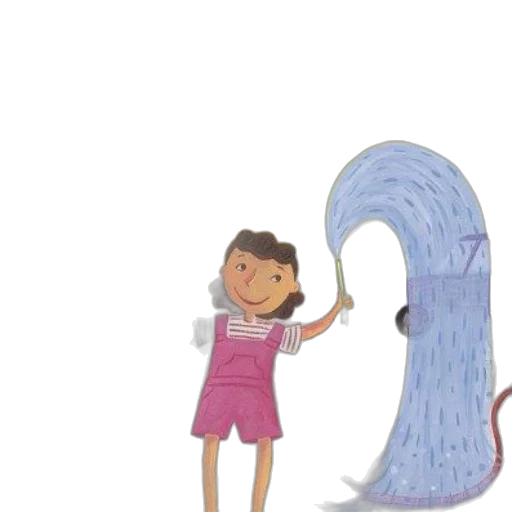 dress, staff, hair, creature transparent PNG cut-out